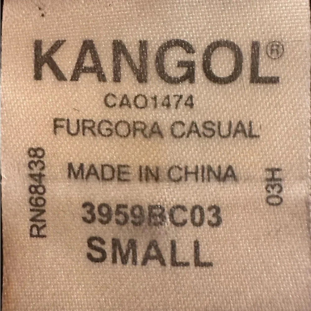 Kangol Black Faux Fur Bucket Hat with Logo